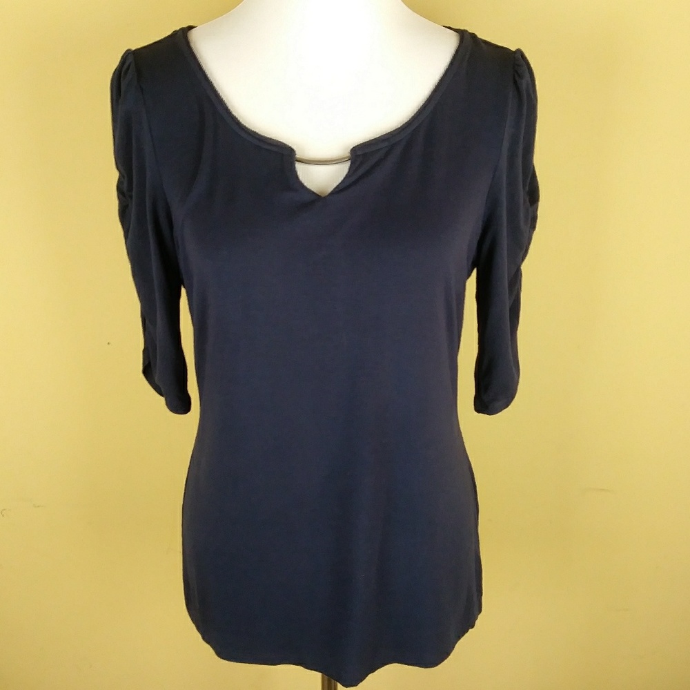 CARMEN by Carmen Marc Valvo Shirt Ruched Sleeves